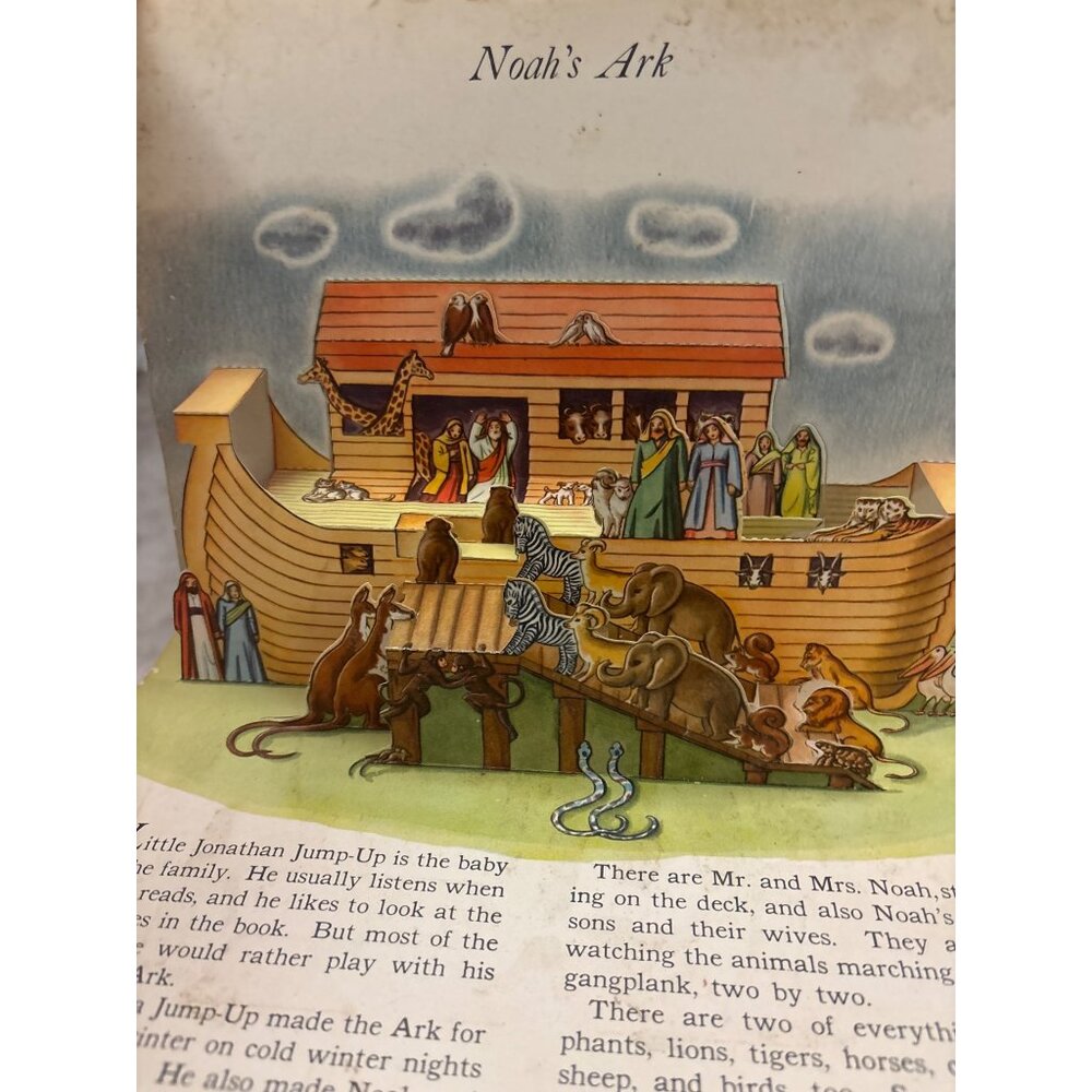 Vintage 1942 Jolly Jump-Ups Pop-Up Book Nursery StoriesMcLoughlin Bros Pop-Ups - Picture 14 of 14